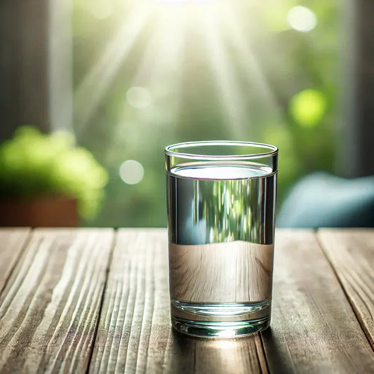Laughing Bird Coffee Pure Water in a Glass