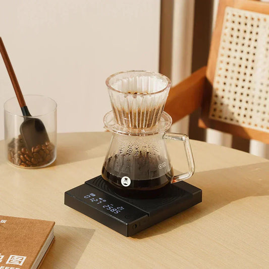 Brewing Laughing Bird Coffee with a Timemore Scale