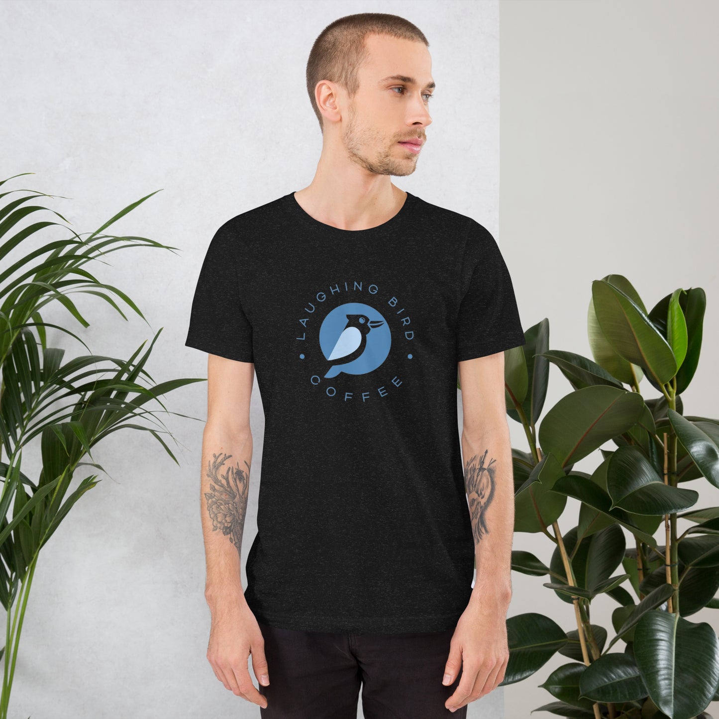 Laughing Bird Coffee T-Shirt (Unisex)