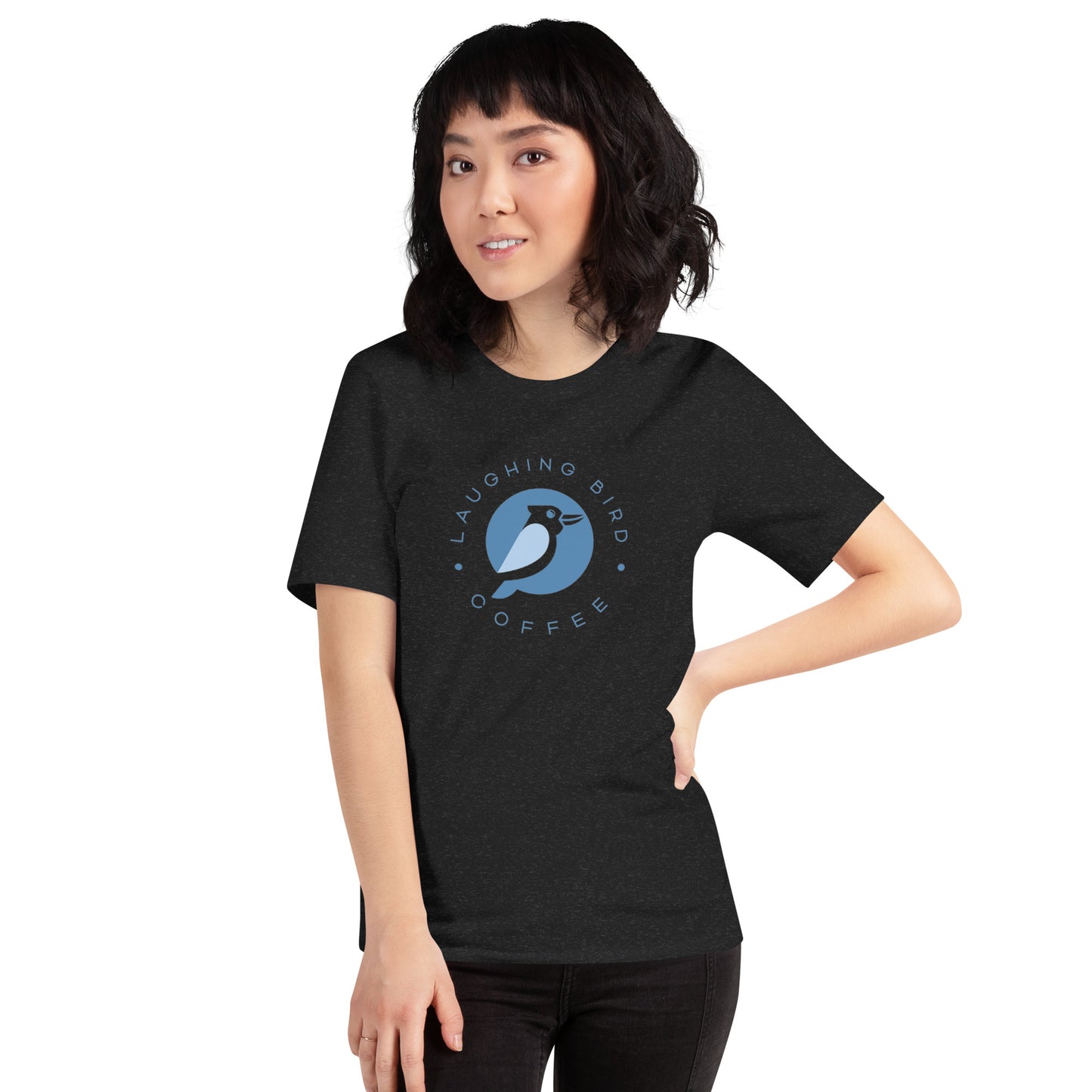 Laughing Bird Coffee T-Shirt (Unisex)